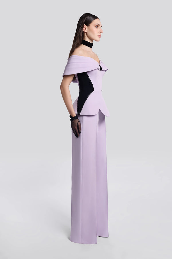 Lilac Corset and Pants Set