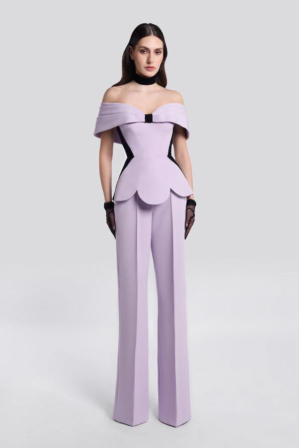 Lilac Corset and Pants Set