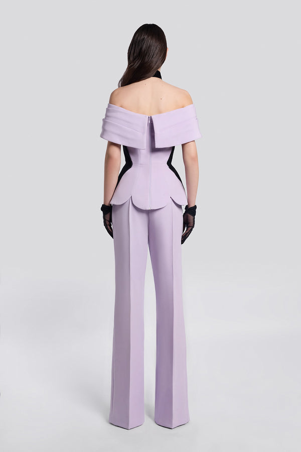 Lilac Corset and Pants Set