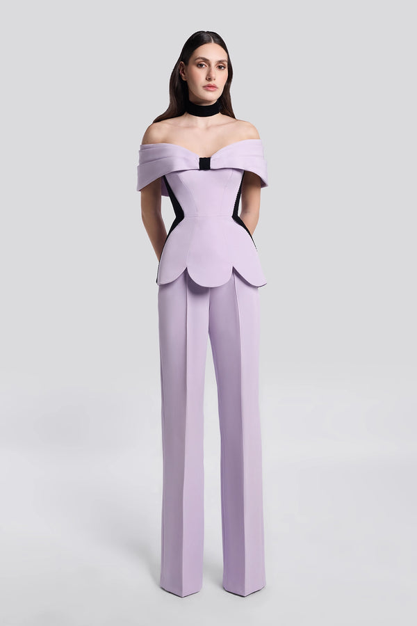 Lilac Corset and Pants Set